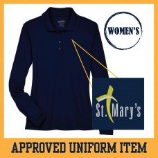 Core 365 Long Sleeve Polo - Women's (Navy)